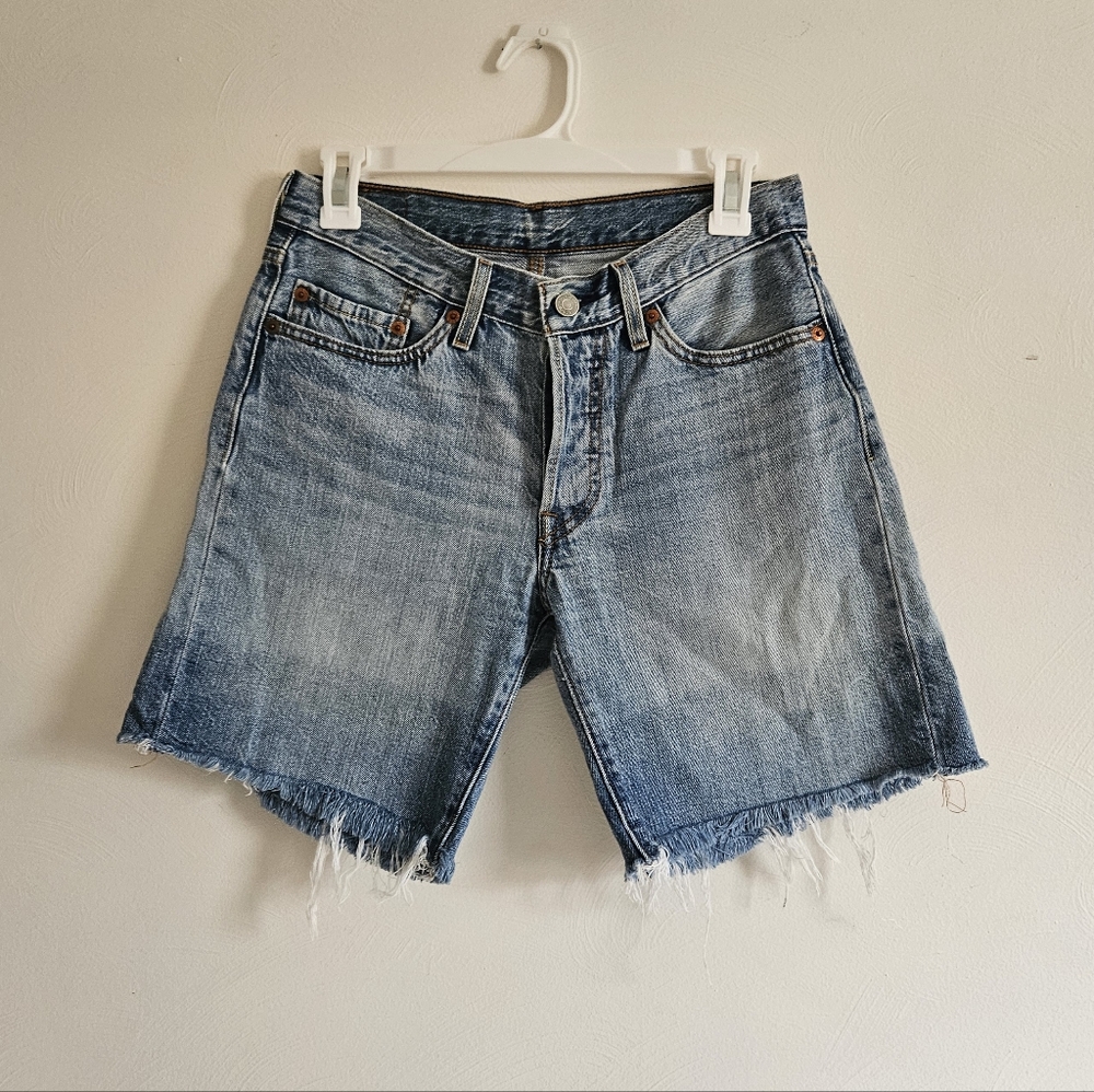 Levi's Cut Off Rolled Denim Shirts